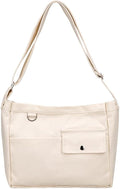 Beige large shoulder/crossbody bag