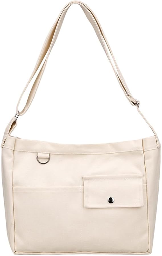 Beige large shoulder/crossbody bag