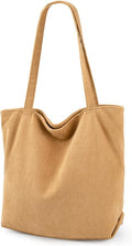 Orange Corduroy Pocket Handbag
